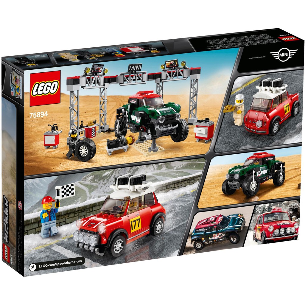 LEGO Speed Champions 75894 Xe đua 1967 Mini Cooper S Rally và 2018 MINI John Cooper Works Buggy