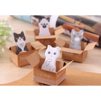 N13 sổ note mèo trong hộp sổ note dễ thương sổ note cute