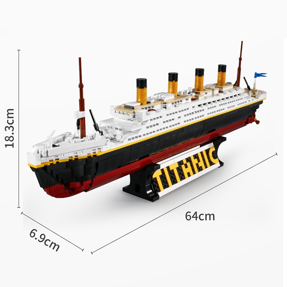 Lắp ráp mô hình building block Titanic 0400 Mô hình Tàu TITANIC