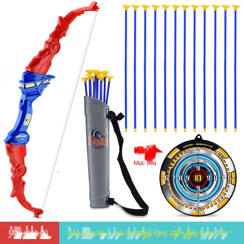 giảm giá / tức tốc giao hàng/●¤Đồ chơi bắn cung cho trẻ em bộ tên cậu bé thể thao mũi mục tiêu thùng truyền thống cốc hú