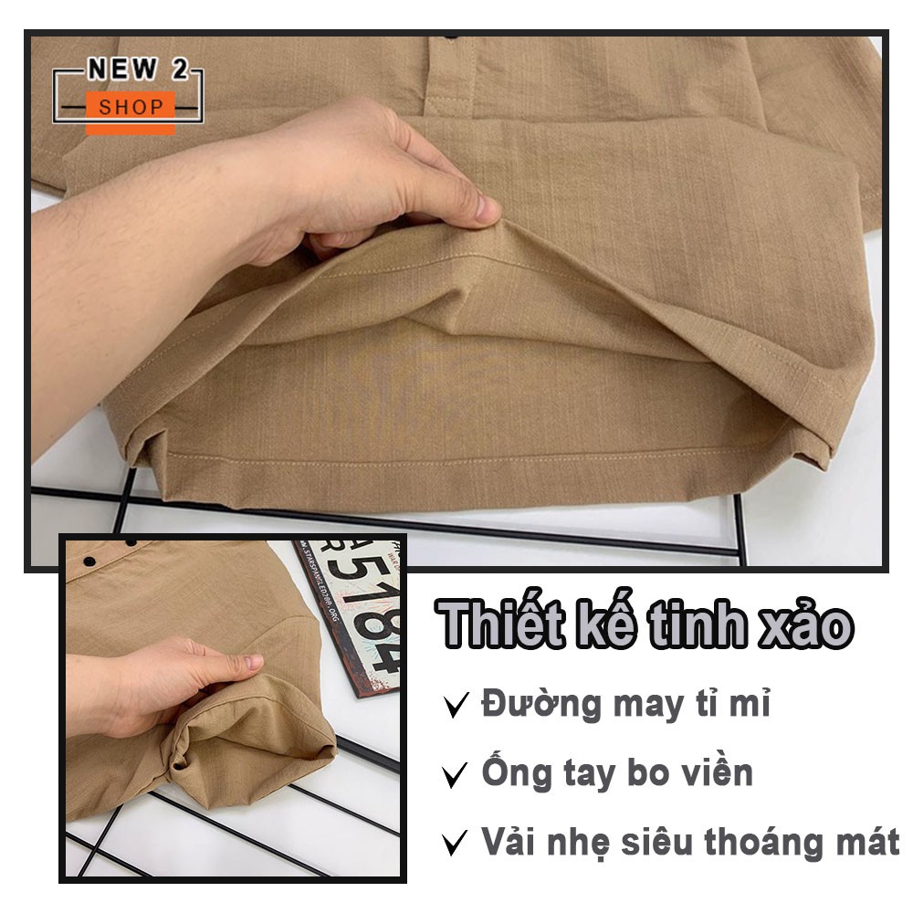 Bộ đũi nam -Bộ đũi cộc cổ tàu chất liệu cao cấp thoáng mát tạo cảm giác thoải mái cho mặc vào mùa hè New2_Shop | BigBuy360 - bigbuy360.vn