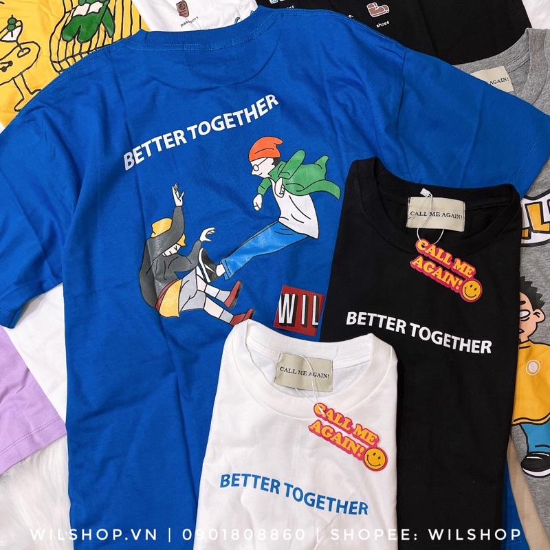 ÁO THUN MÀU SẮC IN HÌNH - CALL ME AGAIN TEE - ÁO THUN UNISEX