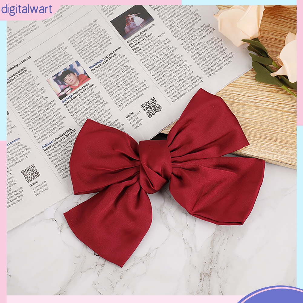 Kẹp tóc hình nơ lớn nhiều màu tùy chọn dễ thương