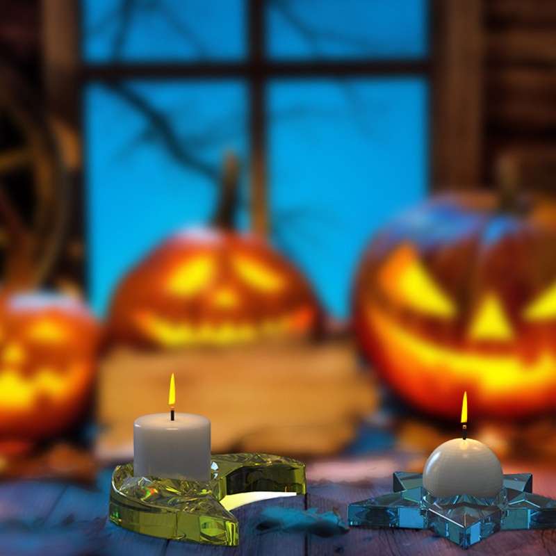 Khuôn Silicone Làm Đế Nến Hình Ngôi Sao / Mặt Trăng