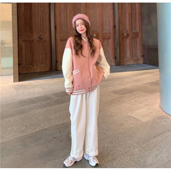 Áo khoác bomber bóng chày chất đẹp, áo khoác nữ sinh cá tính | BigBuy360 - bigbuy360.vn