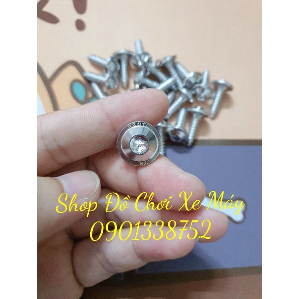 Ốc dù đầu proti inox 304 không gỉ 5li ,6li ,8li ốc đĩa