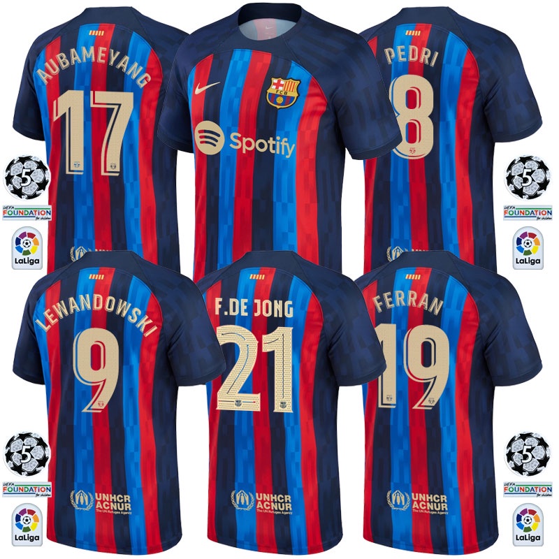 Áo Thun Số 2022/23 In Logo Câu Lạc Bộ Barcelona