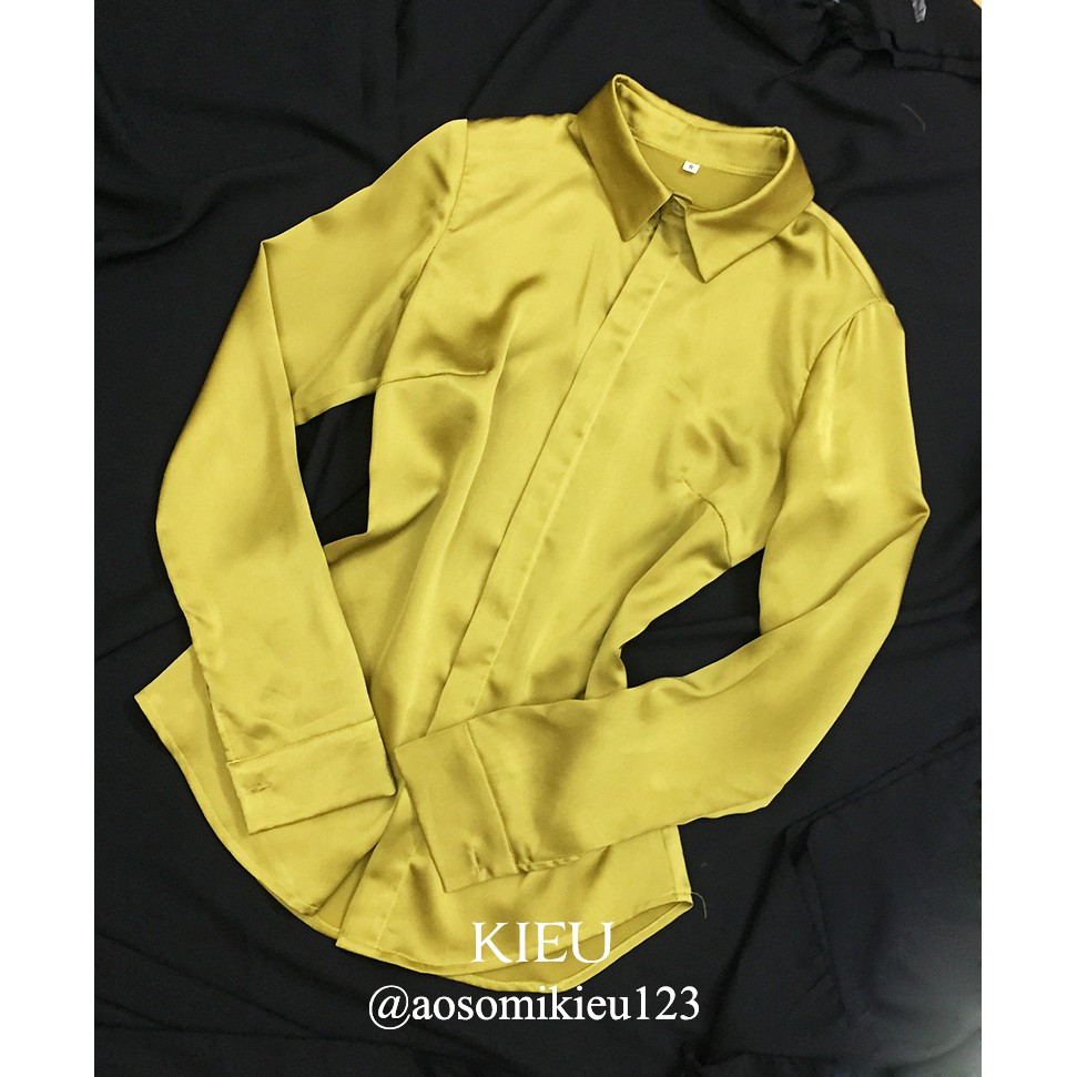 Áo sơ mi trắng nữ💖Vải đẹp dày💖 Áo cổ đức dài tay phom ôm | BigBuy360 - bigbuy360.vn