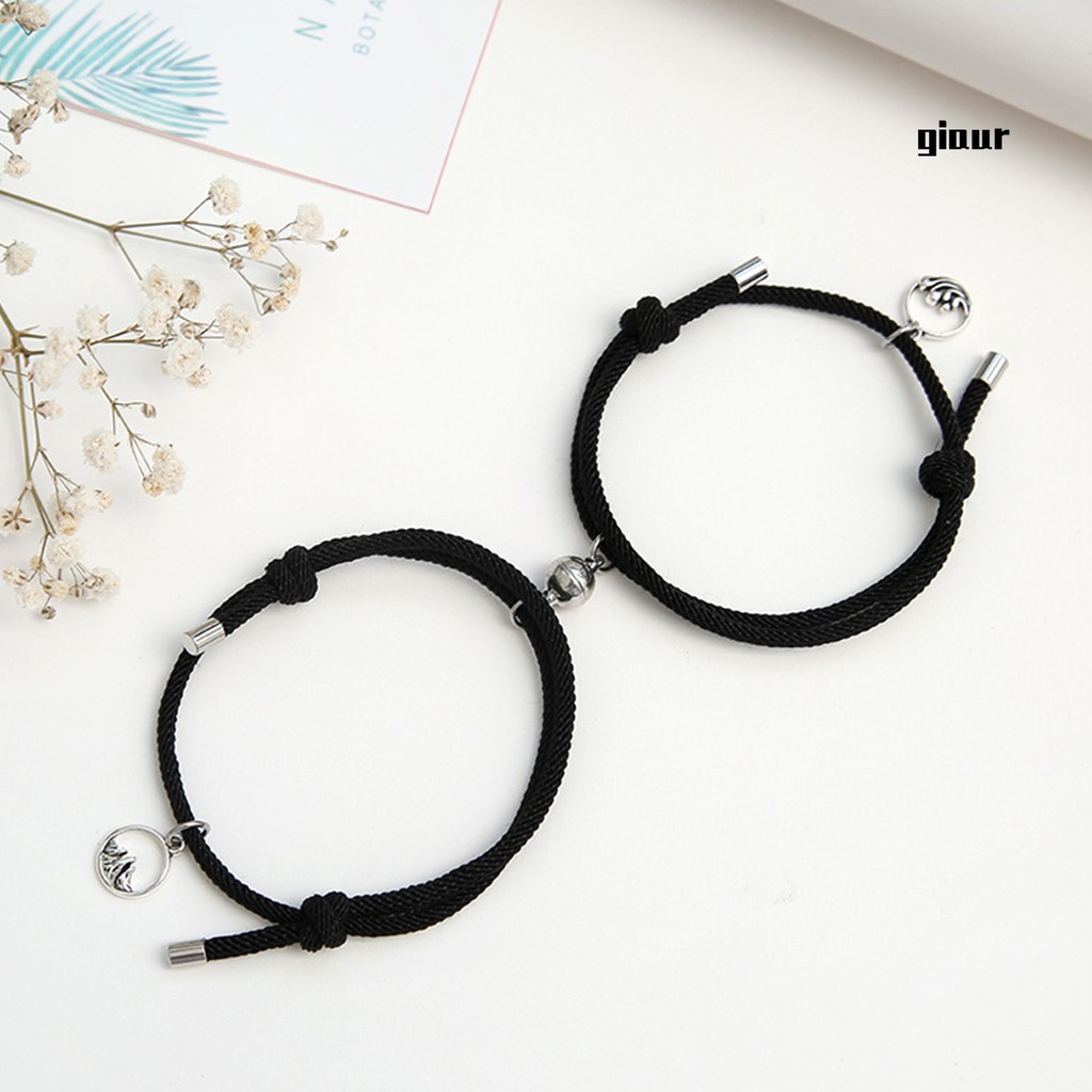 Set 2 Vòng Tay Bện Dây Cho Cặp Đôi