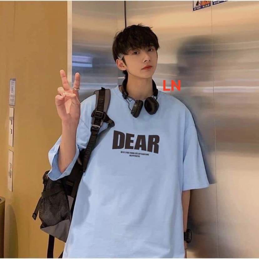 Áo Phông nam in chữ dear Chất cotton su [ln0530]