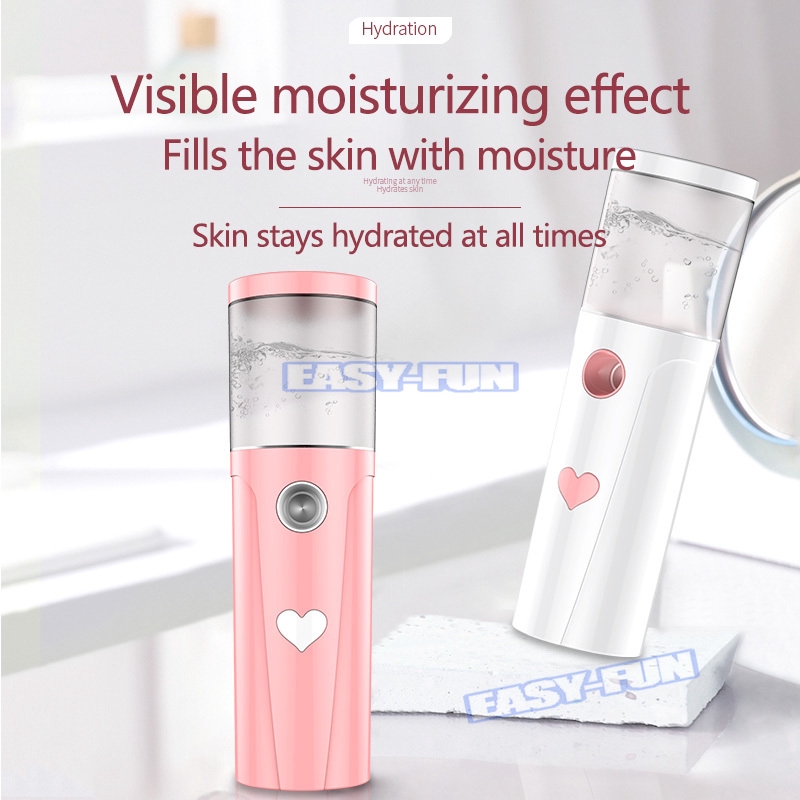 (Hàng Mới Về) Máy Phun Sương Nano Mini Dưỡng Ẩm Da Mặt 30ml / Máy Phun Sương Xông Hơi Mặt  Mini Cầm Tay Hỗ Trợ Dưỡng Da Cấp Nước Tối Đa | BigBuy360 - bigbuy360.vn