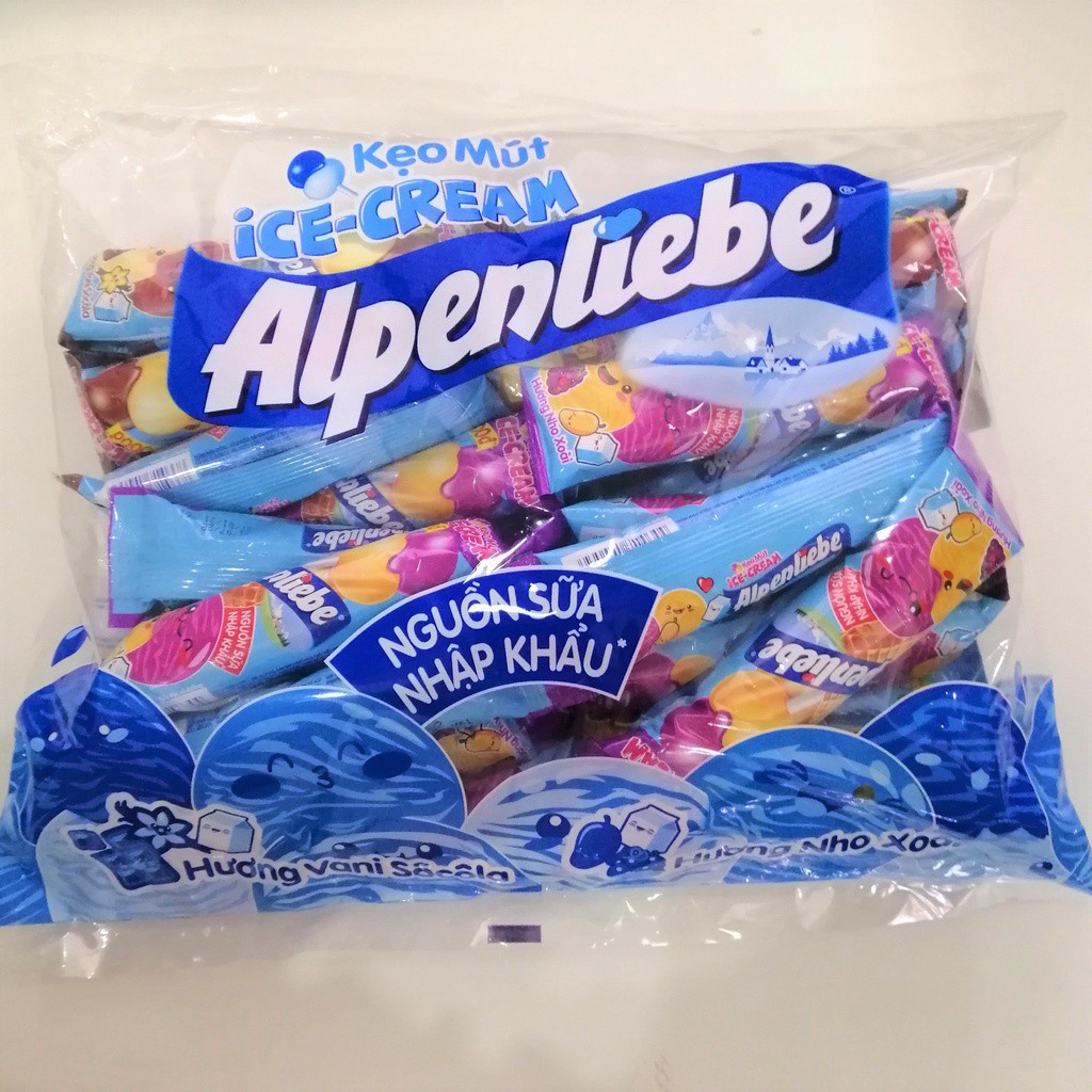 Kẹo Mút Ice Cream Alpenliebe Hương Hỗn Hợp (Gói 32 que)