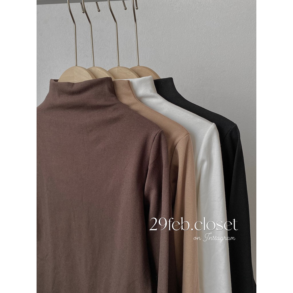 [Ảnh thật/Video] Áo giữ nhiệt lót lông cổ 3 phân - 29feb.closet