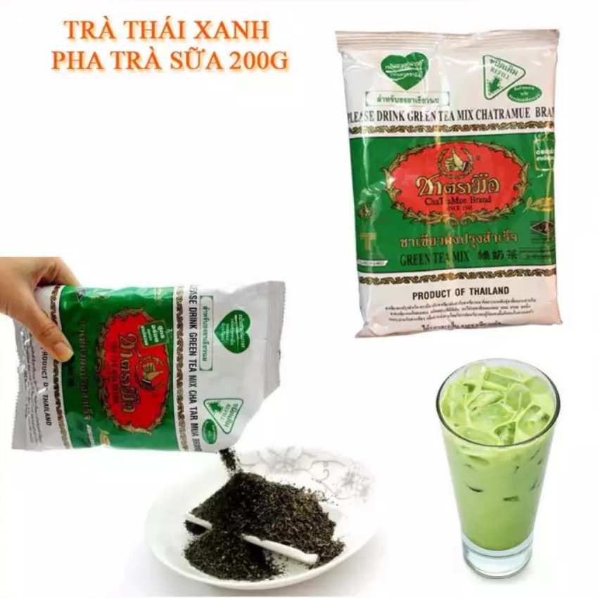 Trà thái lan [TRÀ NGON, XỊN] trà sữa xanh 200gr nguyên liệu làm trà sữa | BigBuy360 - bigbuy360.vn