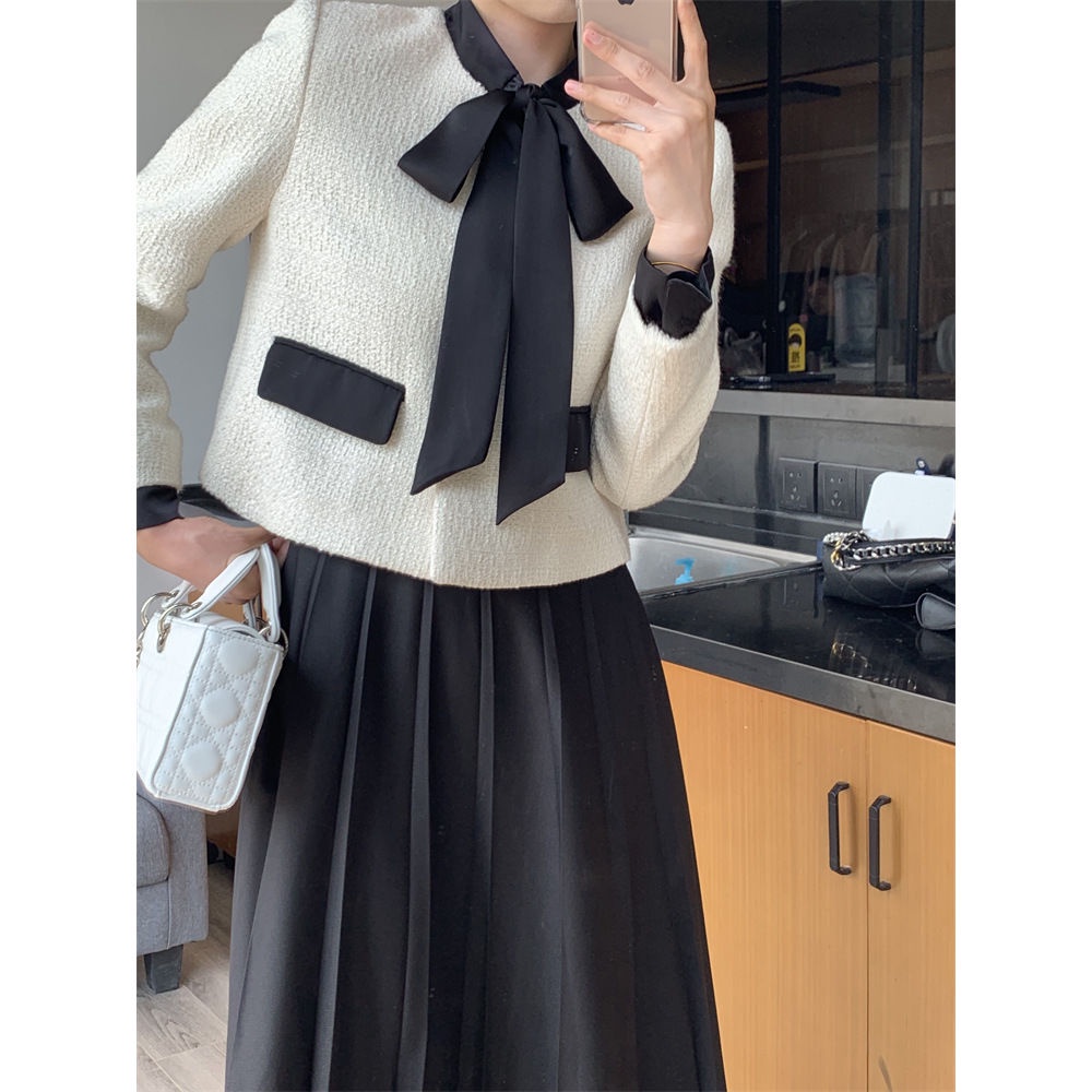 Áo Khoác Lửng Dài Tay Phong Cách Hàn Quốc Thời Trang Dành Cho Nữ