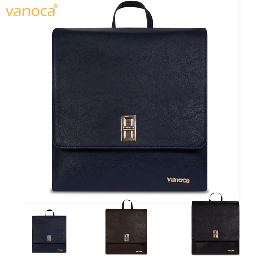 Balo Da Hàn Quốc VANOCA VNSP096 Xanh Đen