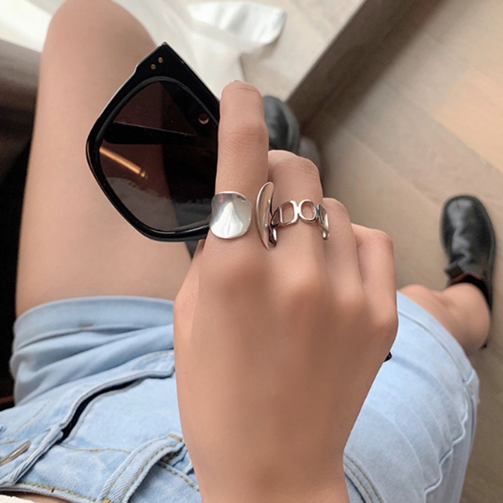 Nhẫn Đeo Tay Kim Loại Phong Cách Retro Thời Trang Cho Nữ