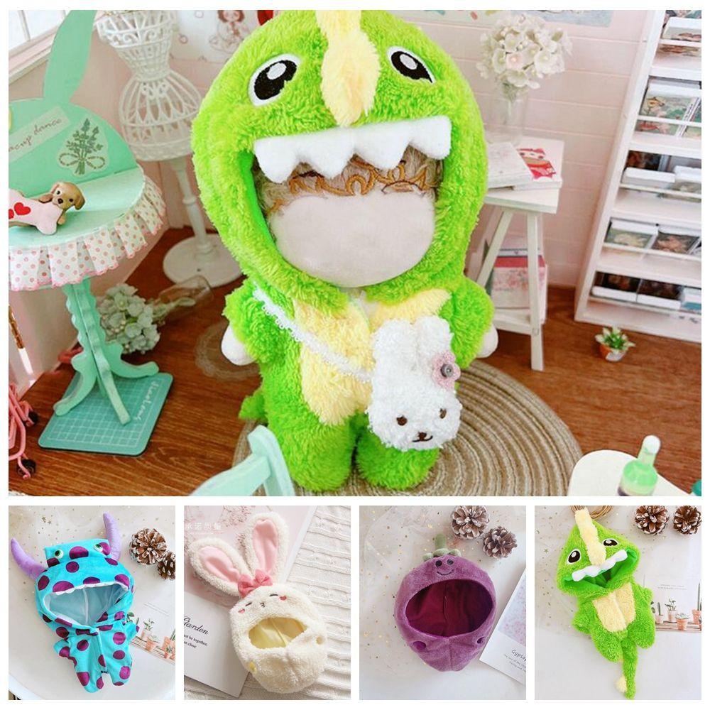 Áo Liền Quần Bằng Vải Lông Cho Búp Bê 20cm