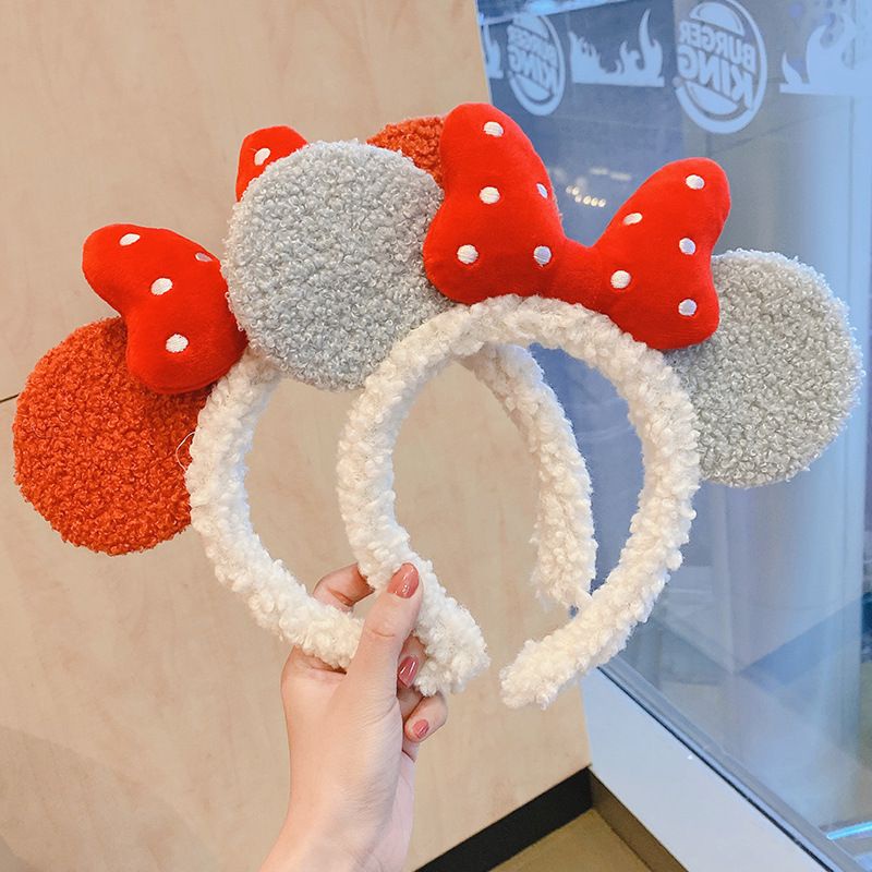 Cài tóc tai chuột Mini với nơ ( bờm tóc)