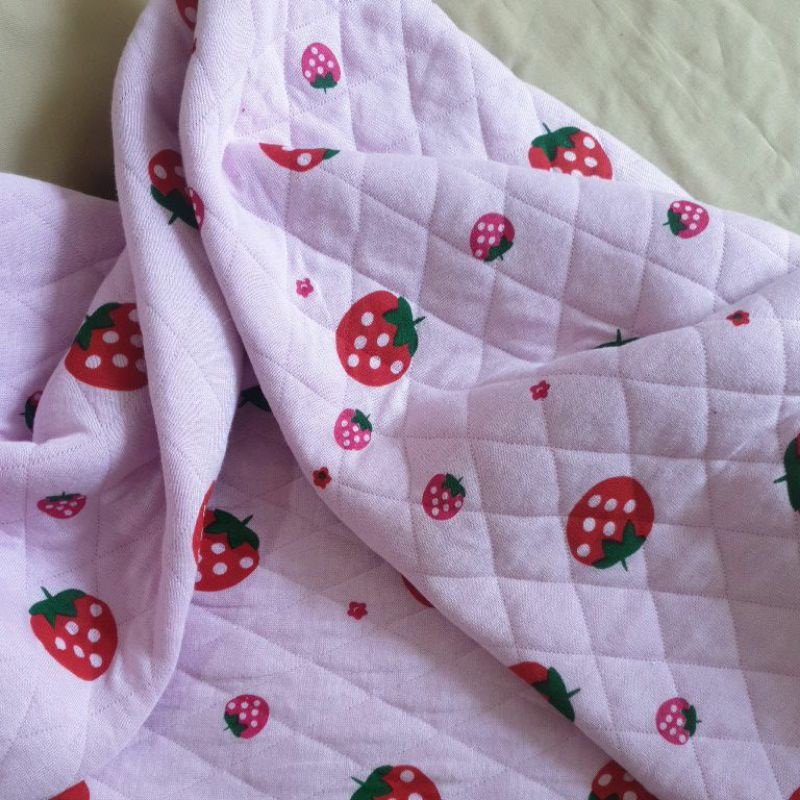 Vải cotton chần bông baby