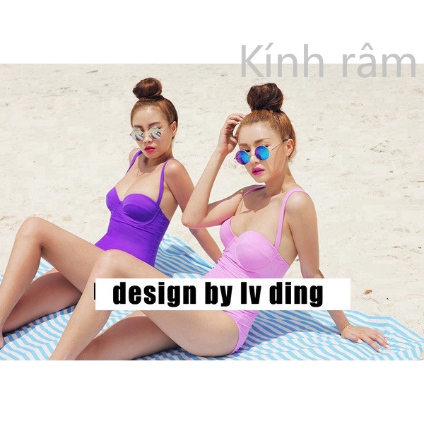 Kính mát gọng tròn bằng kim loại phong cách cổ điển cho nam và nữ