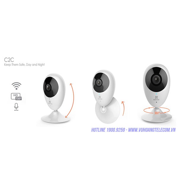 [Mẫu mới] Camera IP WIFI 2M Góc Rộng Ezviz C1T Smart Home 1080P C1C C2C C22EP C6N a22ep | BigBuy360 - bigbuy360.vn