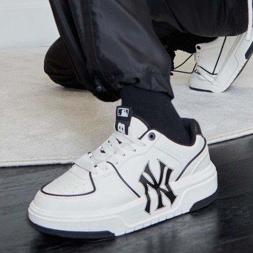Giày MLB Chunky Liner New York Yankees ‘Off White’ Giày Sneaker MLB NY Nam Nữ Thể Thao trắng đen Cao Cấp