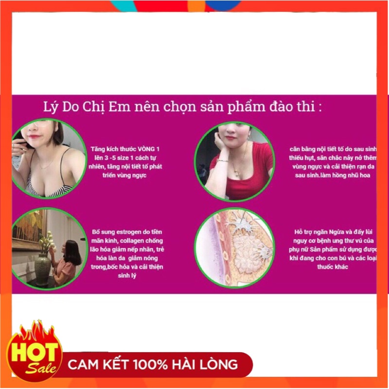 Viên Sủi Đào Thi Tăng Kích Thước Vòng 1 Hàng Chính Hãng