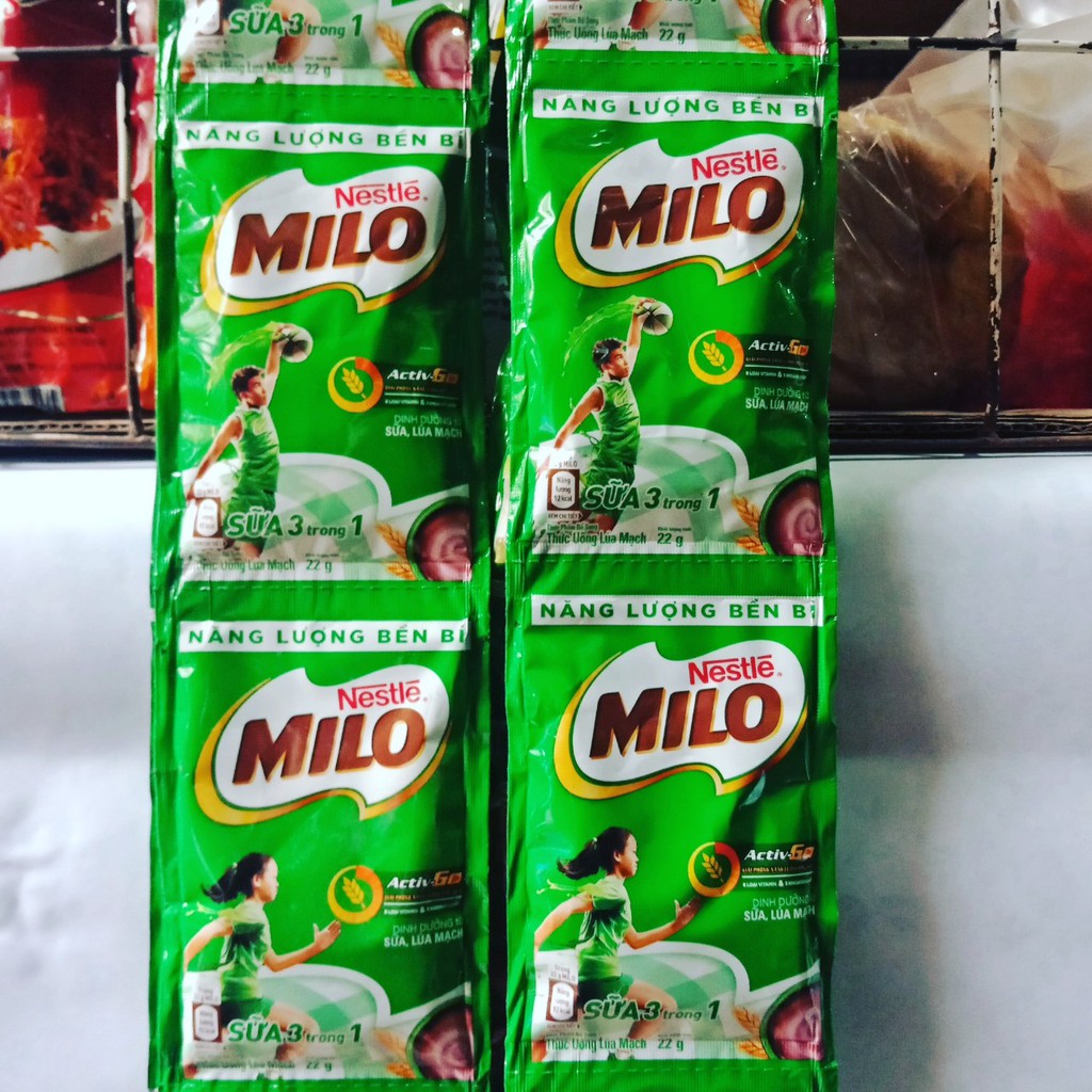 Dây 10 gói sữa Milo dạng bột (22g/gói) | BigBuy360 - bigbuy360.vn