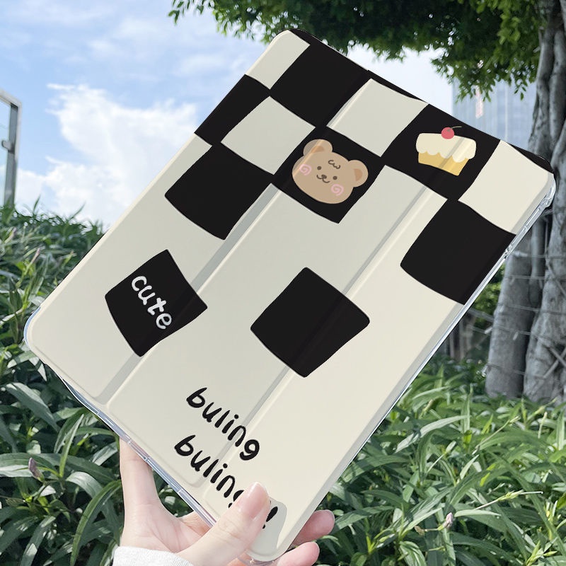 Ốp Máy Tính Bảng Chống Sốc Hình Động Vật Dễ Thương Có Ngăn Đựng Bút Cho Ipad Mini 6 12.9 Inch Air 4/5 10.9'' 5/6th Gen Pro 11'' 12.9'' 2018 2020 2021