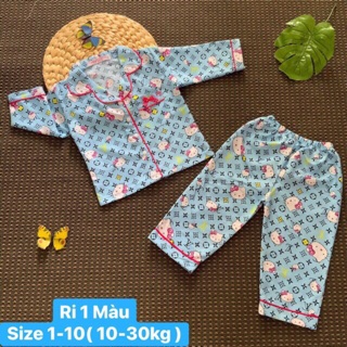 Bộ pyjamas dài cho bé gái 10-30kg
