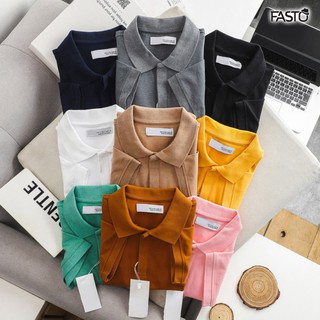 (Áo polo nam) Polo Ẩn Nút - Thời trang nam FASTO