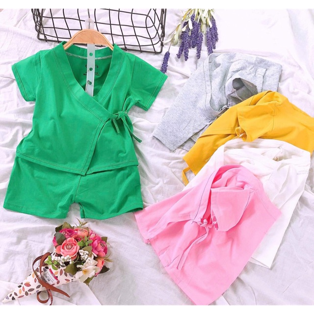 Bộ yukata cotton cho bé trai, bé gái
