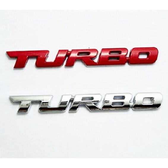 TEM TURBO CHỮ NỔI KIM LOẠI HÀNG CAO CẤP TRANG TRÍ XE MÁY CỰC ĐẸP