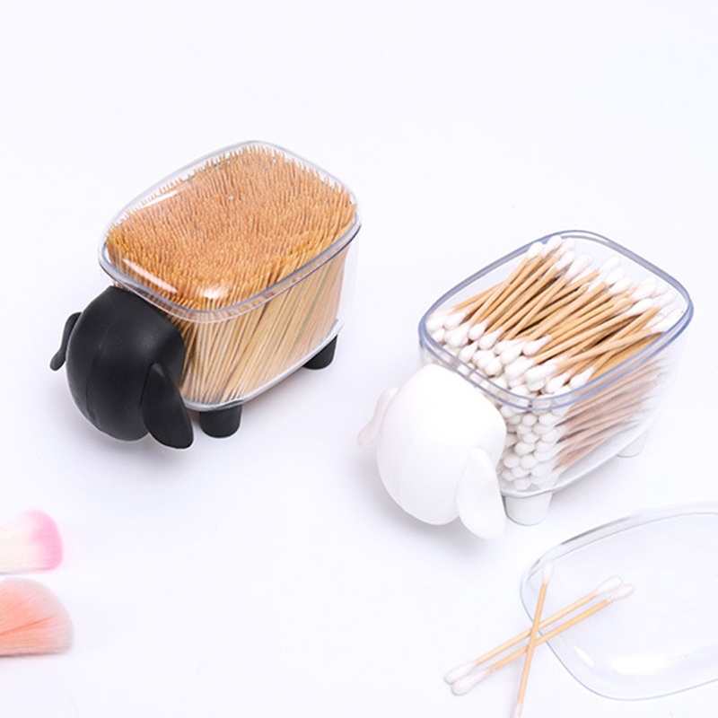Hộp Đựng Tăm Bông / Tăm Xỉa Răng Hình Cừu Hoạt Hình 3D Để Bàn Trang Trí YKDJP5