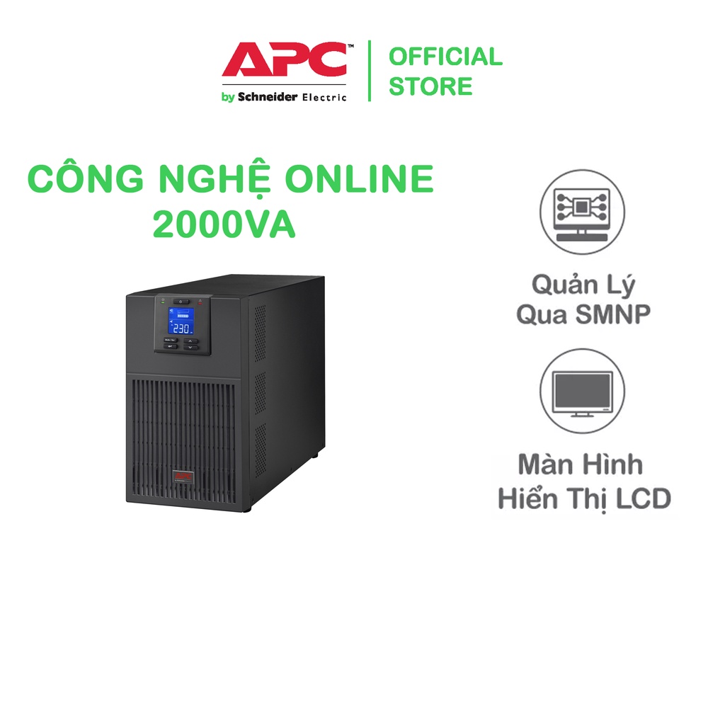 [FREESHIP] Bộ lưu điện APC by Schneider Electric Easy UPS SRV2KI 2000VA