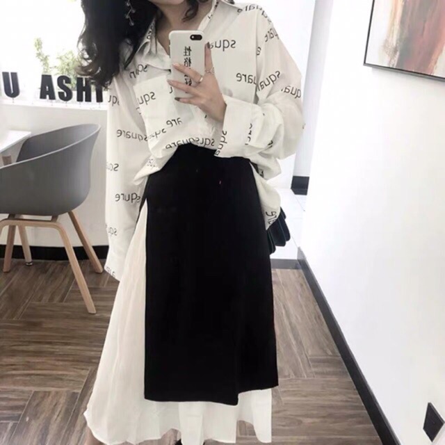Chân váy cách điệu👗 ( oder 3-5h quảng châu) mã 101