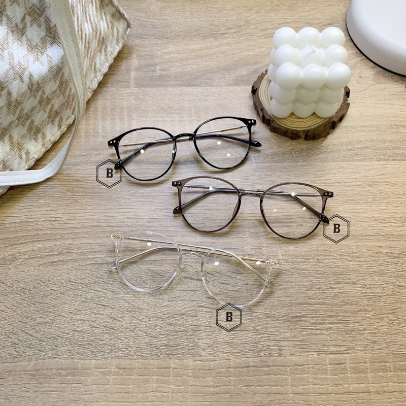 Kính mắt kiểu dáng tròn gọng mỏng Hot 2023 B.Glasses-TM3