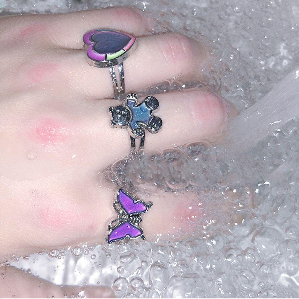 Nhẫn Hình Mặt Trăng 6 Kiểu Thay Đổi Màu Sắc