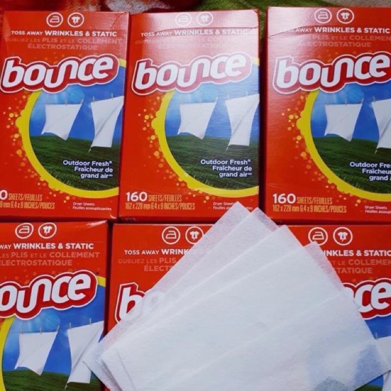 (Tách lẻ) Giấy thơm quần áo Bounce Mỹ 10 tờ 20 tờ 30 tờ 50 tờ