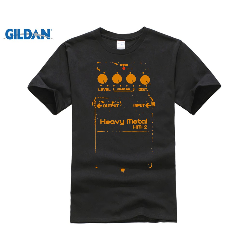 Diy Chainsaw Guitar Pedal (Boss HM-2) Guit Mens T-Shirts Tee Plus Size Shirt Men TShirts Male T Shirt Black