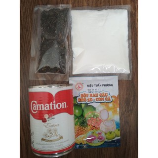 set trà thái cực ngon (trà , sữa béo, bột béo , thạch rau câu)