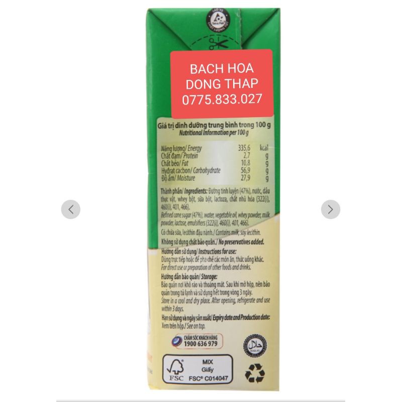 2 lon hoặc 2 hộp giấy sữa đặc Ngôi sao Phương Nam