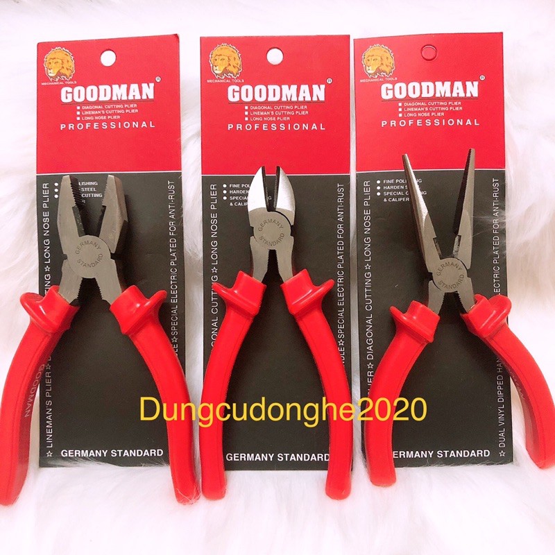 Kìm Điện,Cắt,Nhọn Goodman Đủ Size Chính Hãng