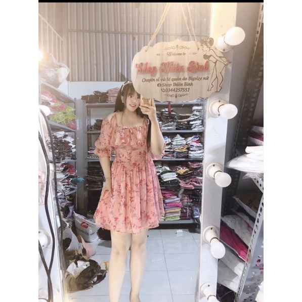 Bigsize 60-90kg By Thiên Bình)ĐẦM TRỄ VAI BÈO CÔNG CHÚA MINI