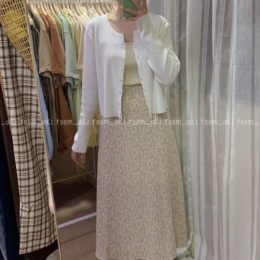 Chân váy hoa dài dáng A lưng chun 6068 | BigBuy360 - bigbuy360.vn