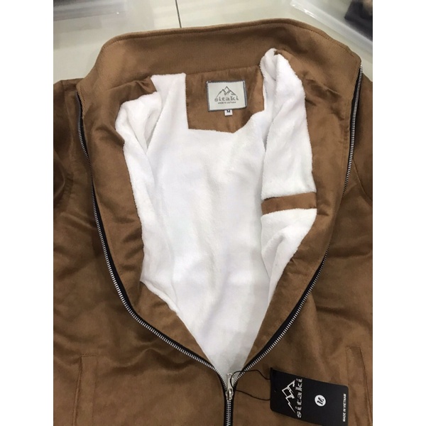 Áo Khoác Nam Da Lộn Lót Lông Mùa Đông Cực Đẹp ADL01