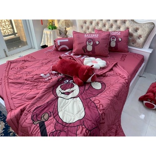 DRAP THUN Ý 5D gấu dâu đậm