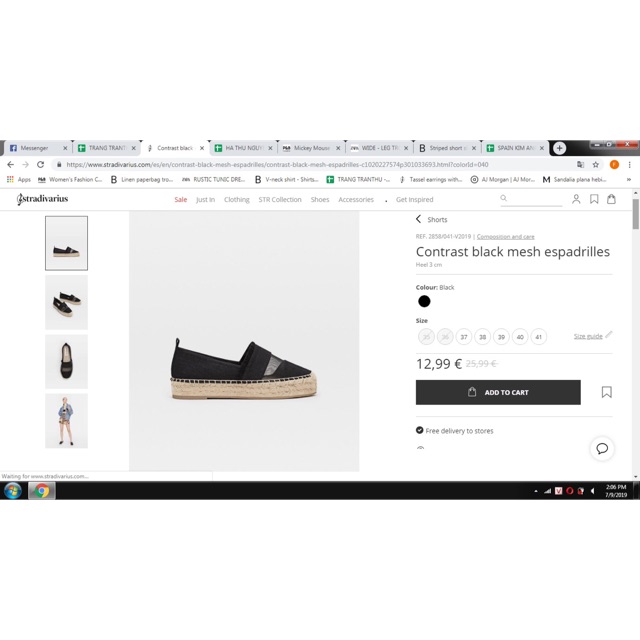 Giày Zara hot hit size 37 new 99% mang 1 lần duy nhất. Quá nhiều giày nên thanh lý cho b nào cần để mua lại mẫu khác ạ.