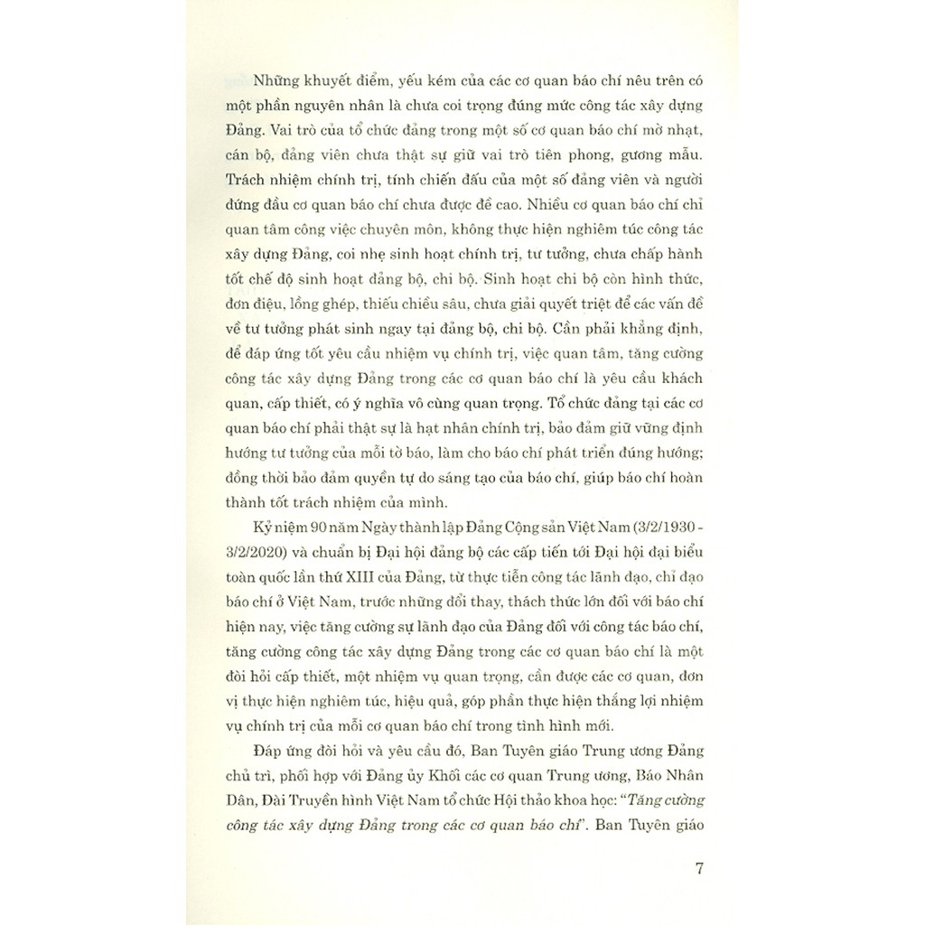 Sách - Tăng Cường Công Tác Xây Dựng Đảng Trong Các Cơ Quan Báo Chí | BigBuy360 - bigbuy360.vn